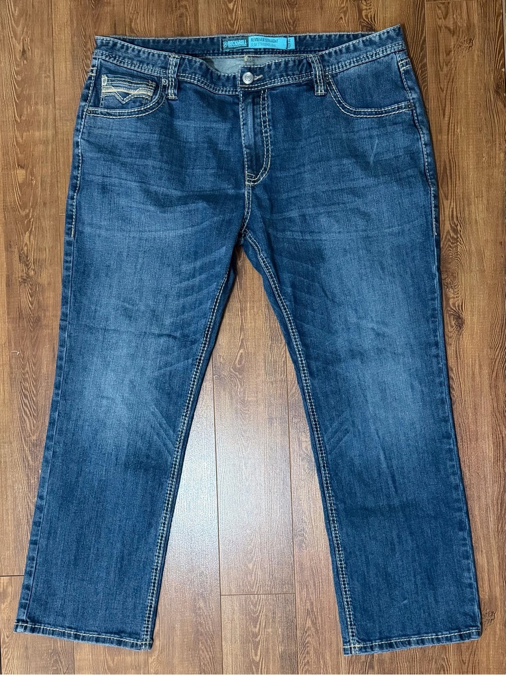 Men’s Rock & Roll Denim Revolver Straight - Slim Straight Leg - Size 42 x 30